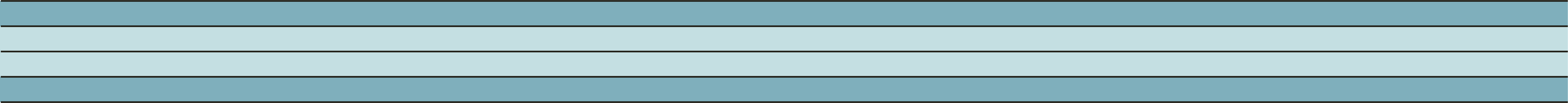 four horizontal blue stripes with black outlines